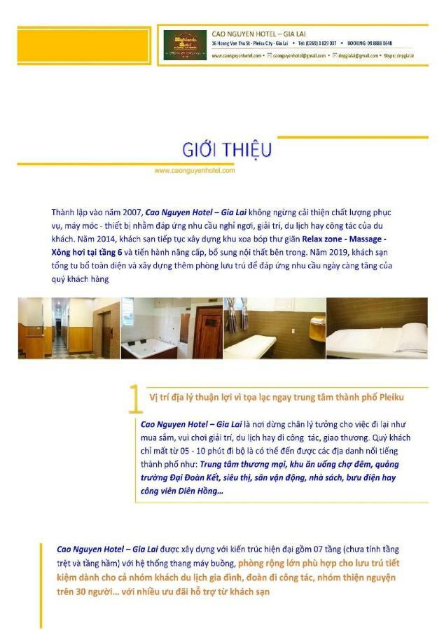Cao Nguyen Hotel Pleiku Eksteriør billede